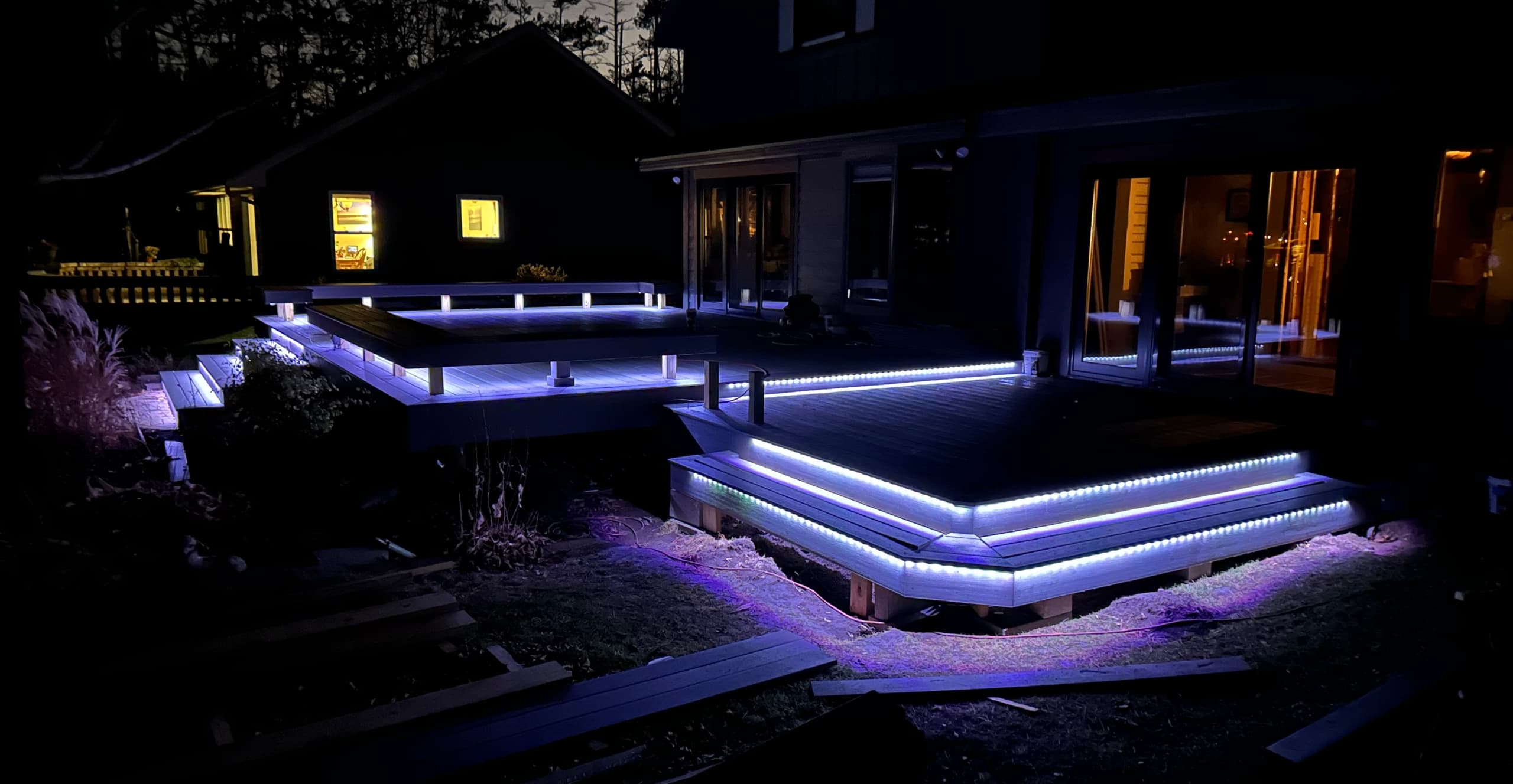 Deck with LED Lighting — Shawano, WI