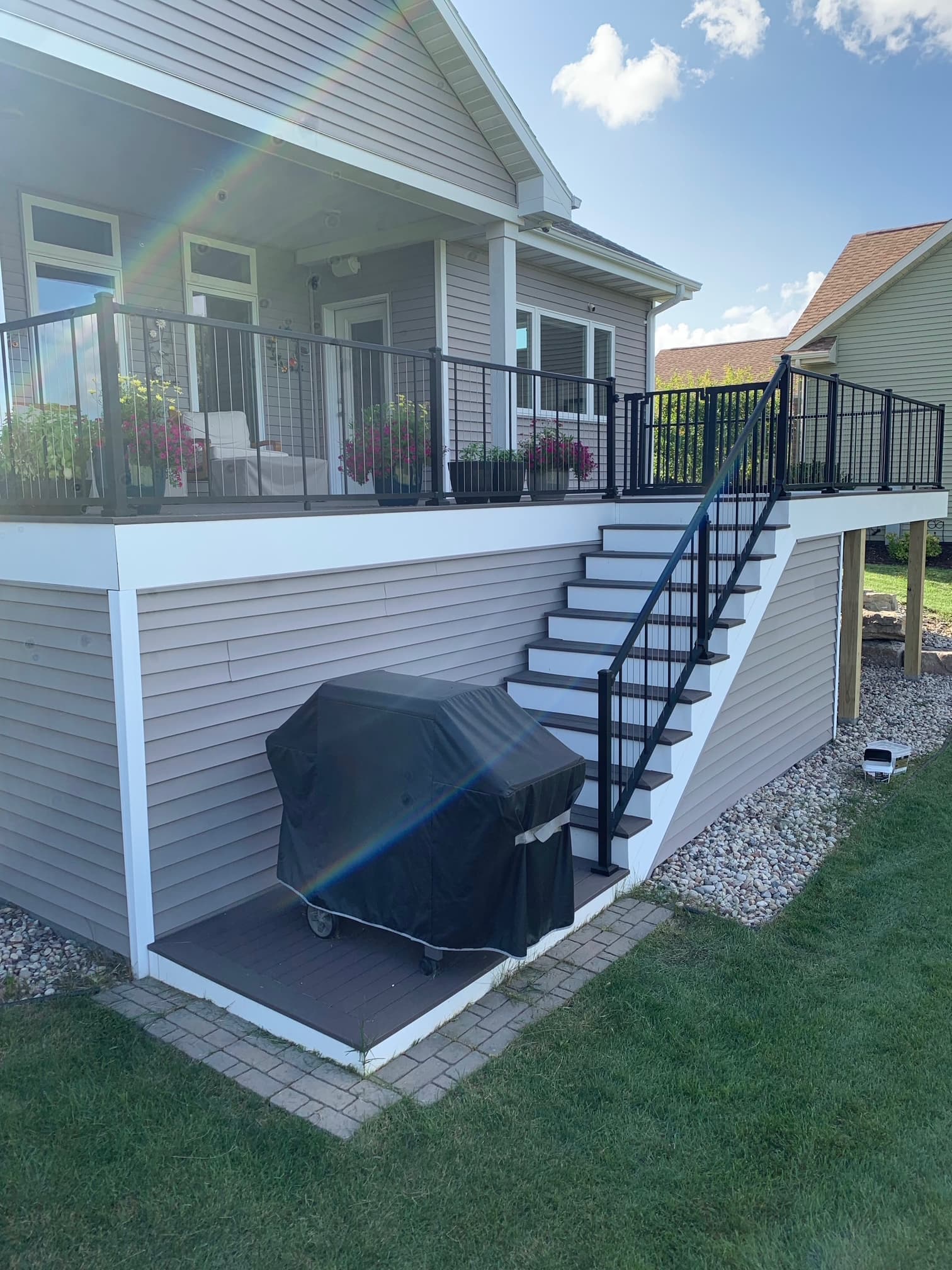 Greenville Composite Covered Deck