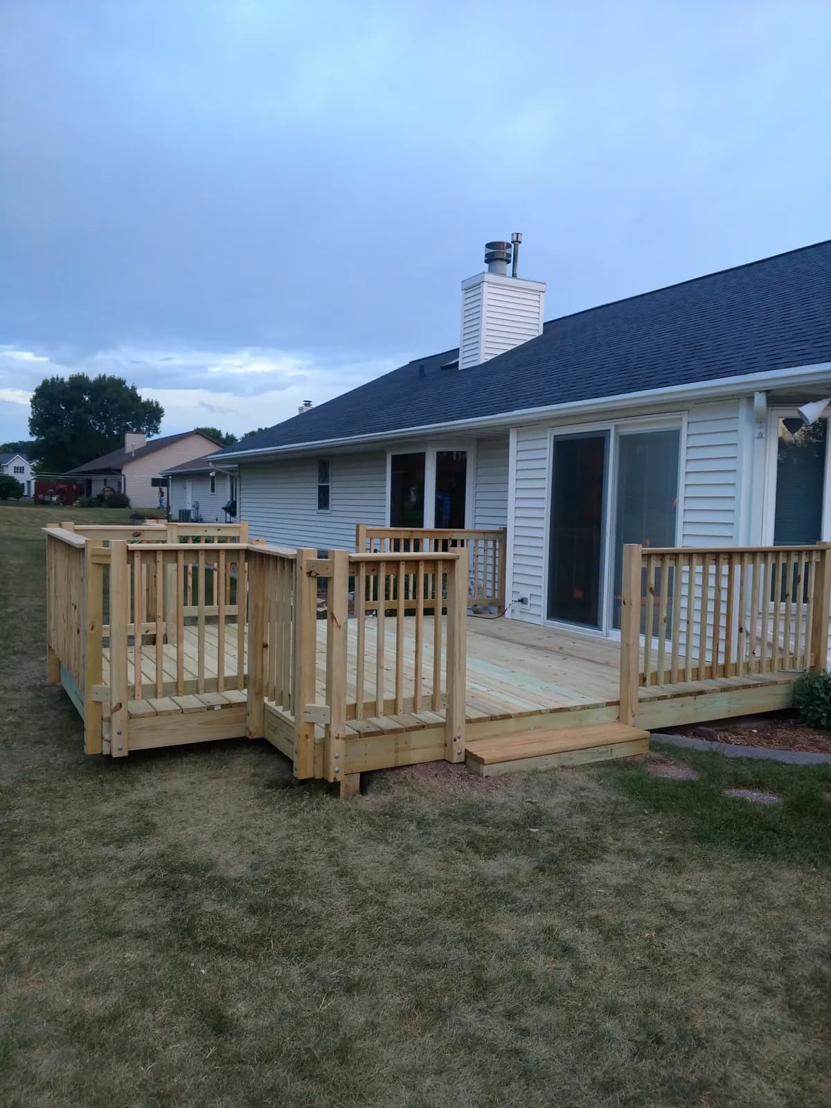 Completed Wood Deck — Green Bay, WI