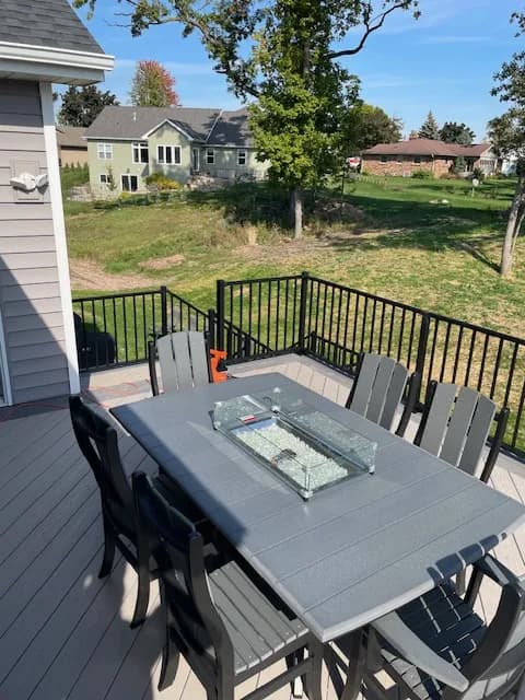 Deck with Aluminum Railing — Kimberly, WI