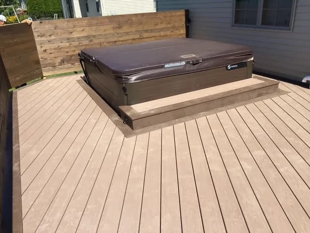 Deck with Hot Tub Integration — Greenville, WI