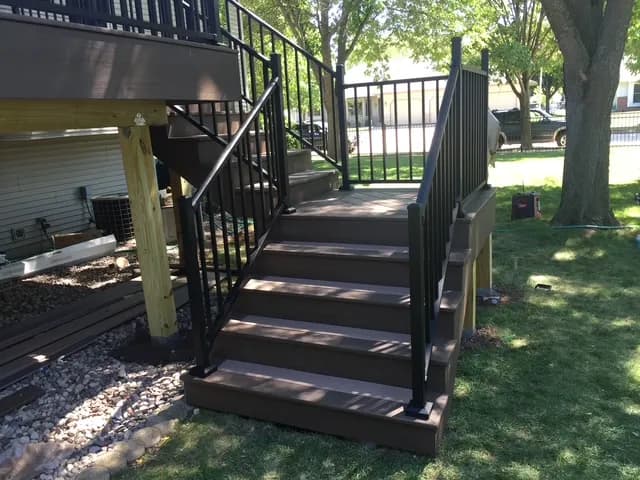 Oshkosh TimberTech Deck Stair Landing 1