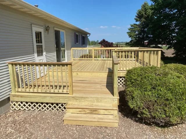 Multi-Level Wood Deck — Oshkosh, WI